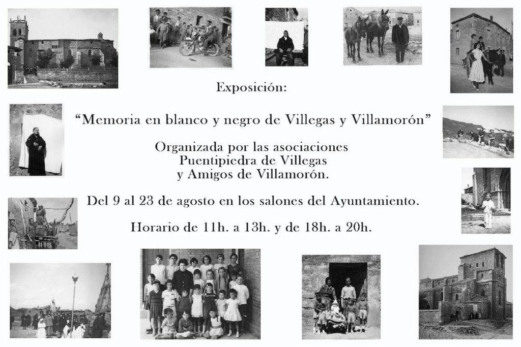 Fotografía del cartel de la exposición con toda la información necesaria