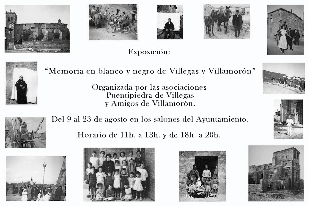 Fotografía del cartel de la exposición con toda la información necesaria